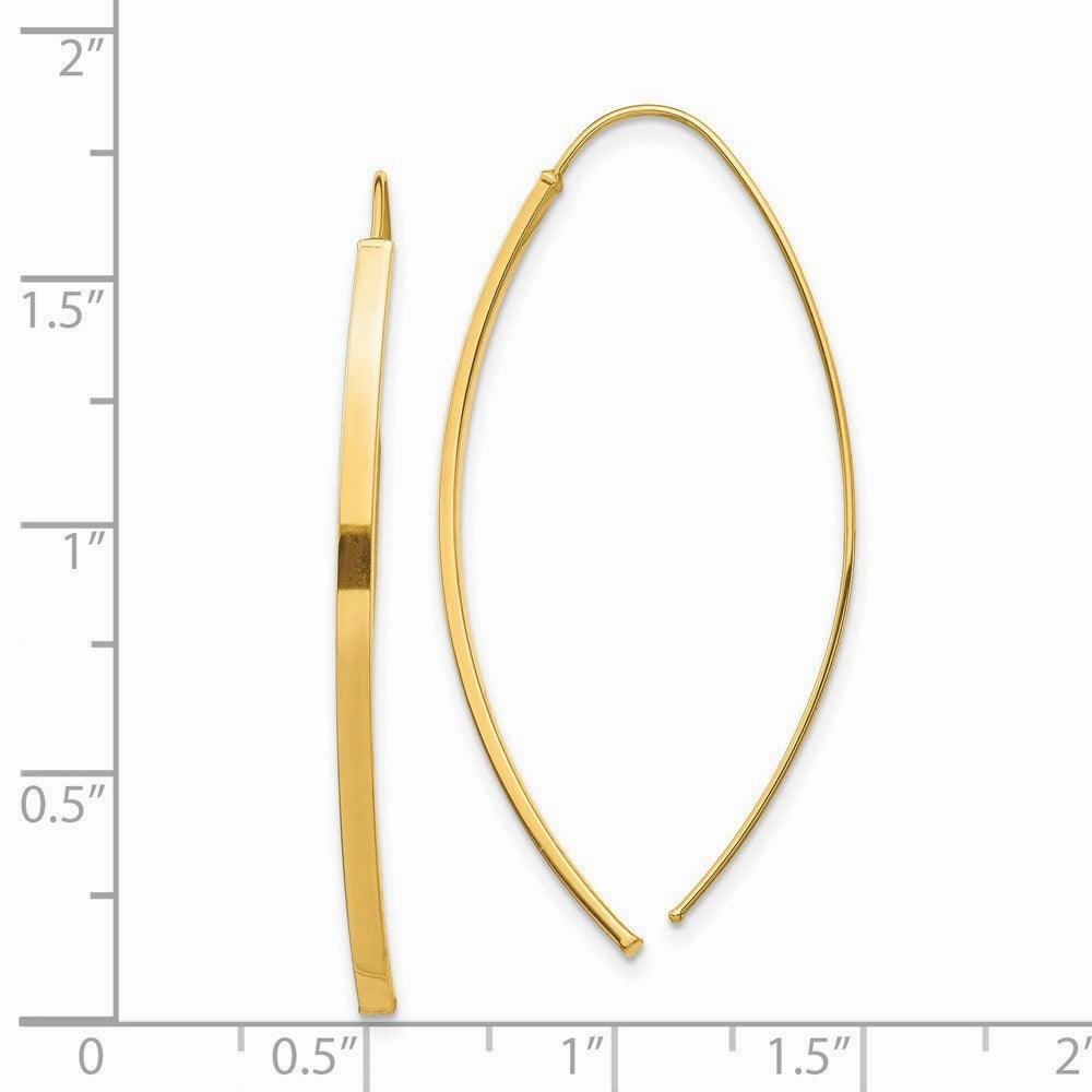 14K Dangle Threader Earrings
