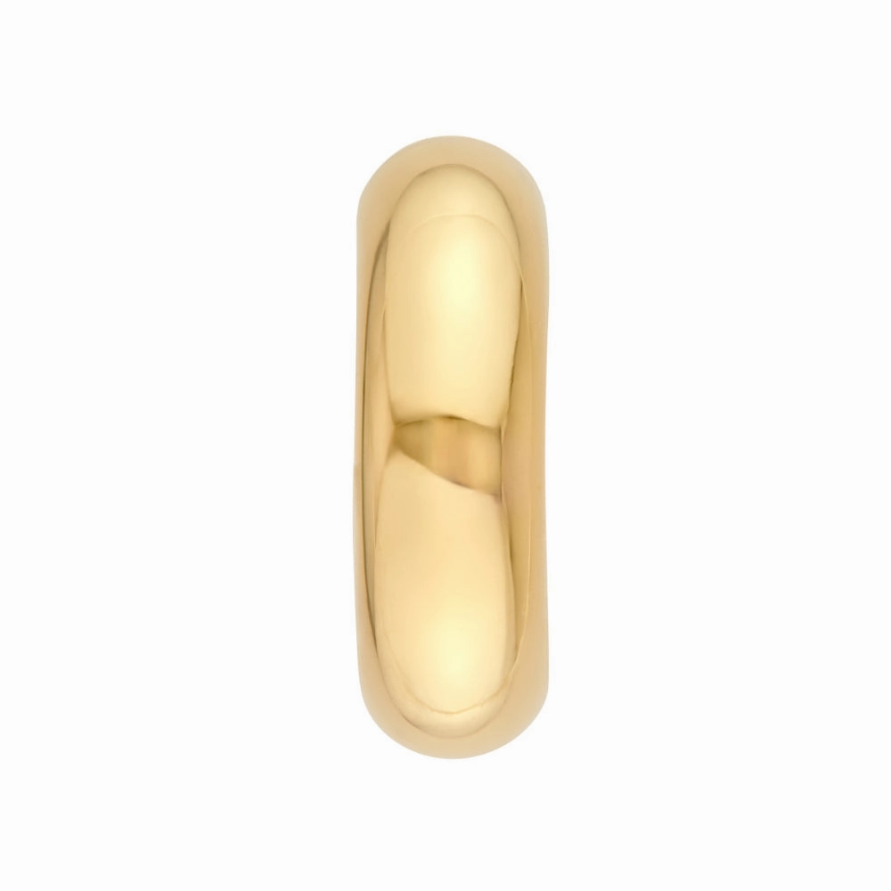 14k Gold 8mm Open Hoop Earrings