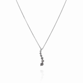 14k Gold Adjustable "S" Shape Diamond Journey Pendant