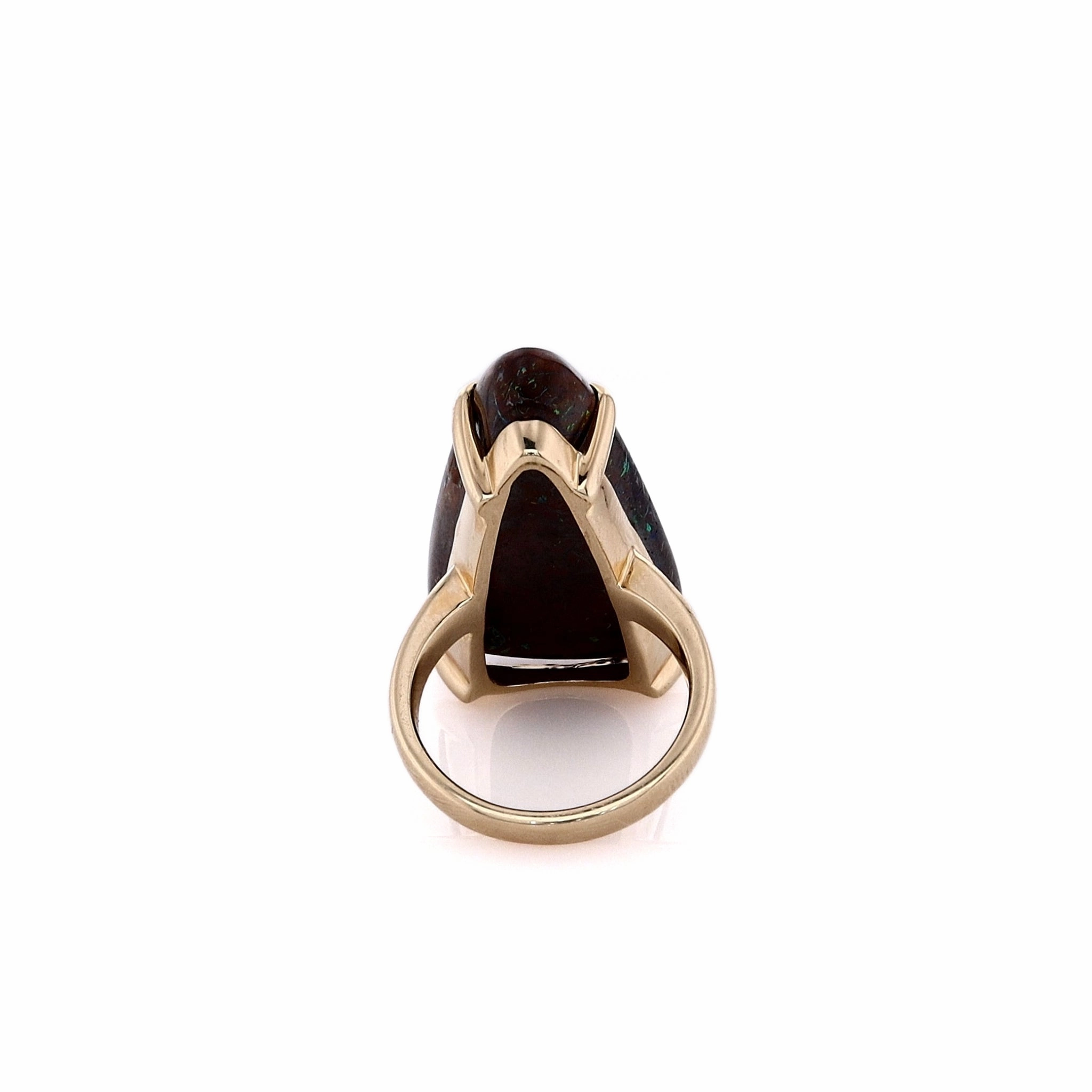 14k Gold Australian Boulder Opal Ring
