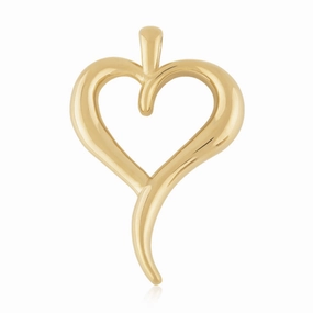 14k Gold Freeform Heart Pendant (Chain Sold Separately)