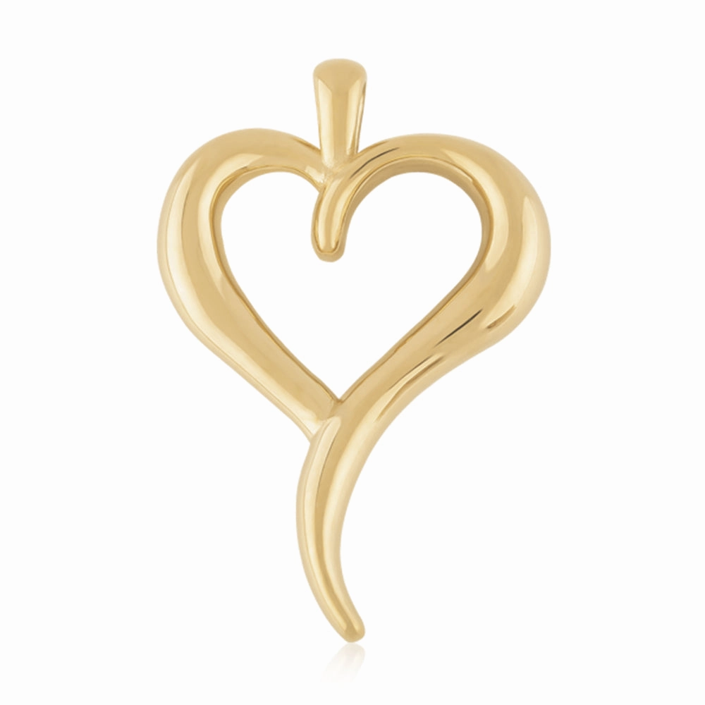 14k Gold Freeform Heart Pendant (Chain Sold Separately)