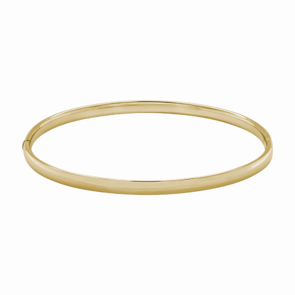 14k Gold Hinged Bangle Bracelet