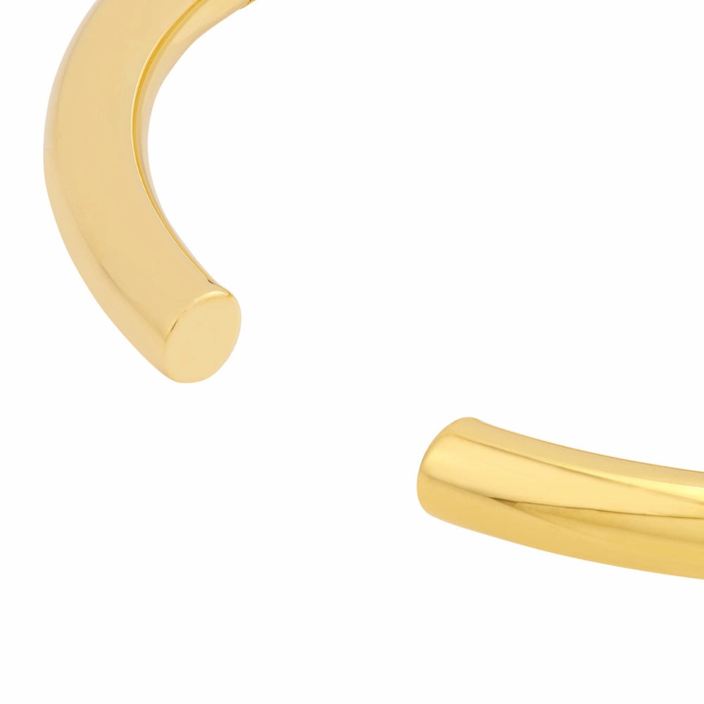 14k Gold Open Polished Bangle Bracelet