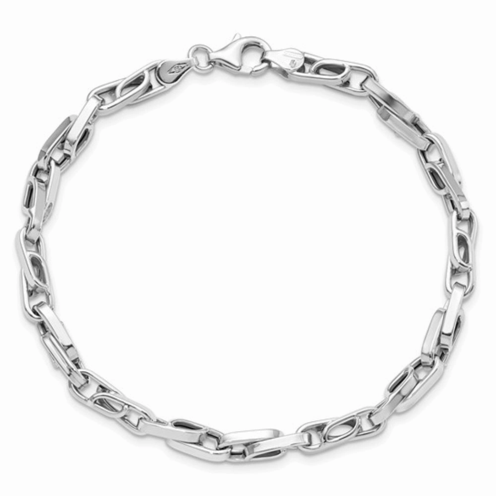 14k Gold Polished Fancy Link Bracelet