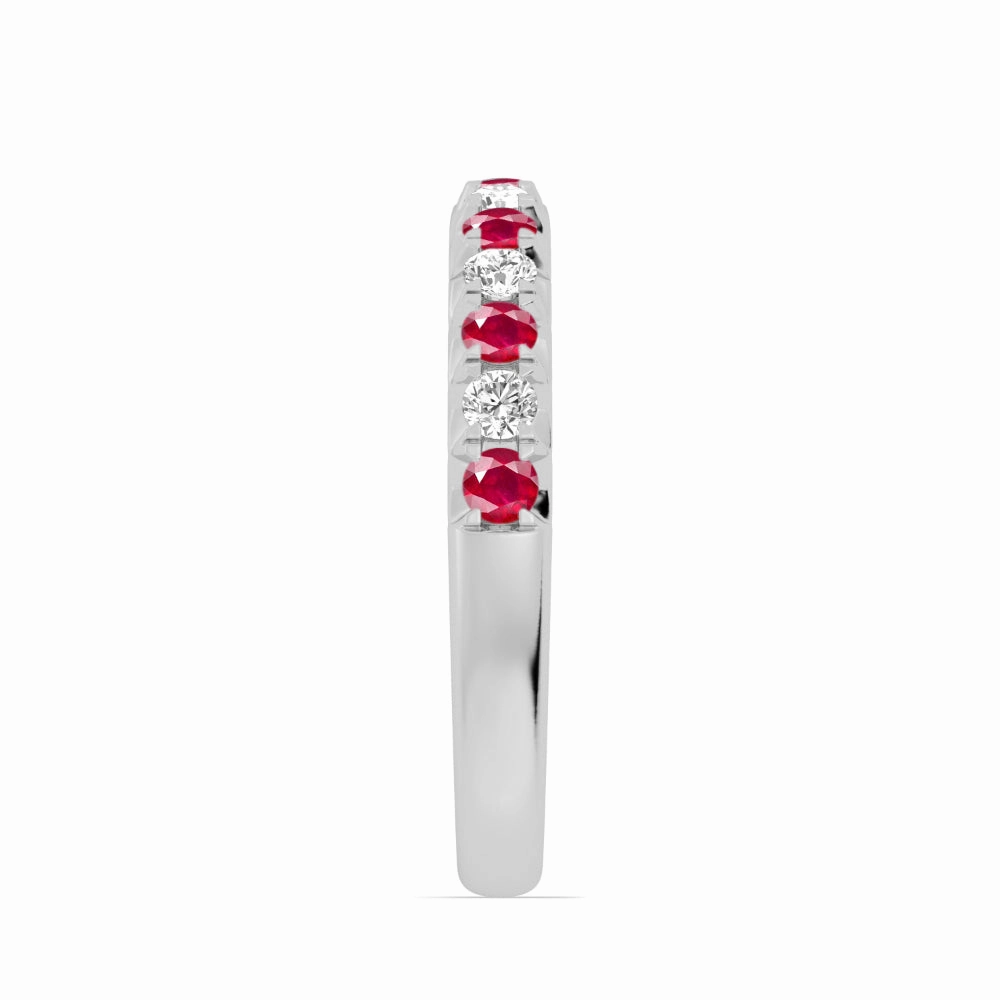 14k Gold Ruby and Diamond Band