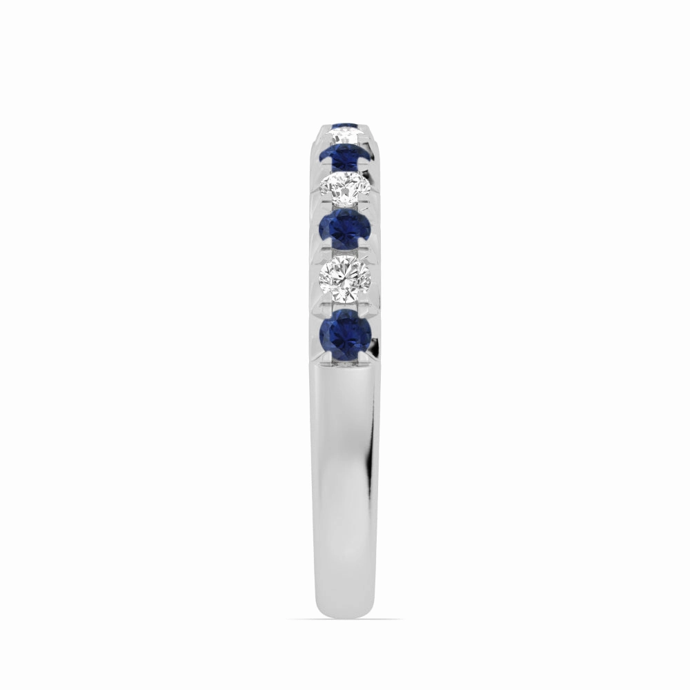 14k Gold Sapphire and Diamond Band