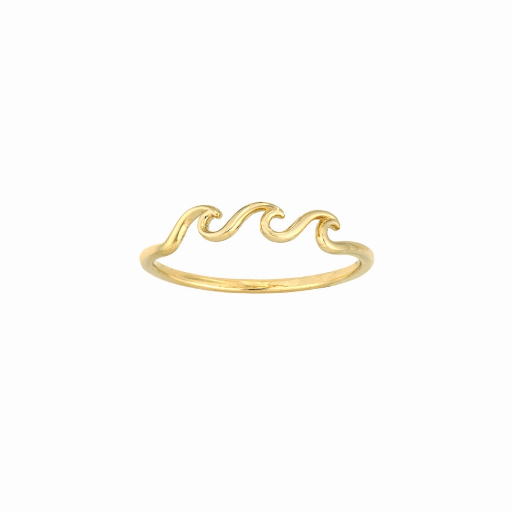 14k Gold Triple Wave Ring