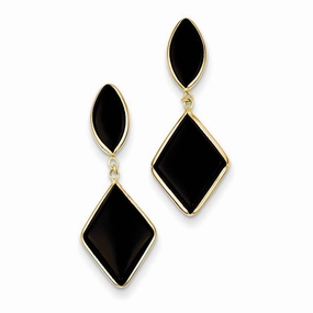 14k Onyx Dangle Earrings