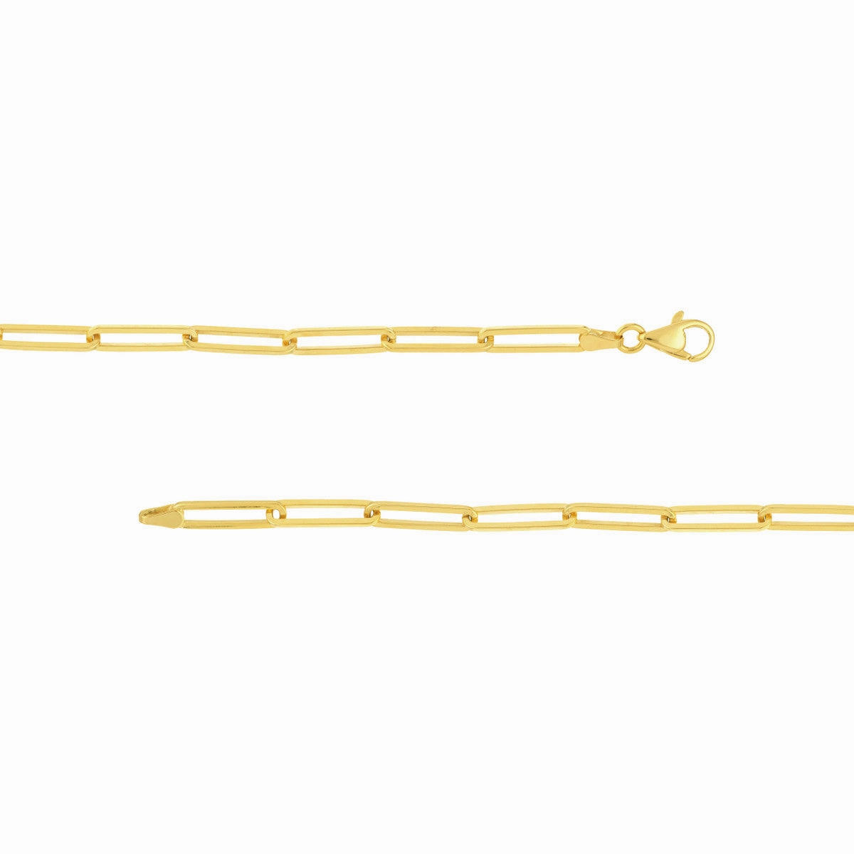 14K Paper Clip Chain 3.95Mm 4680314