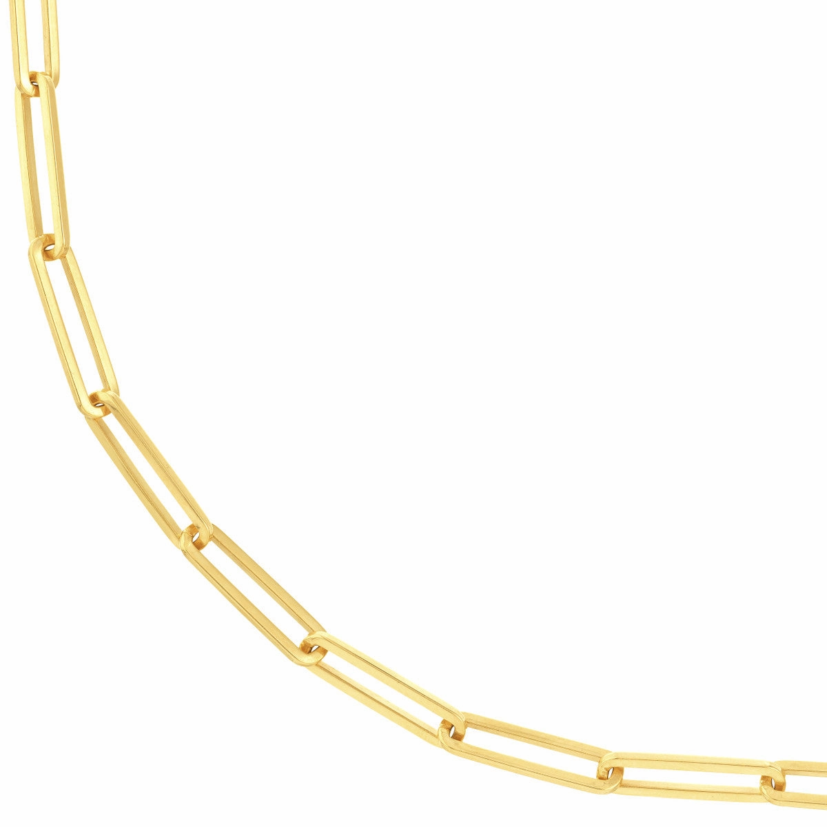 14K Paper Clip Chain 3.95Mm 4680314