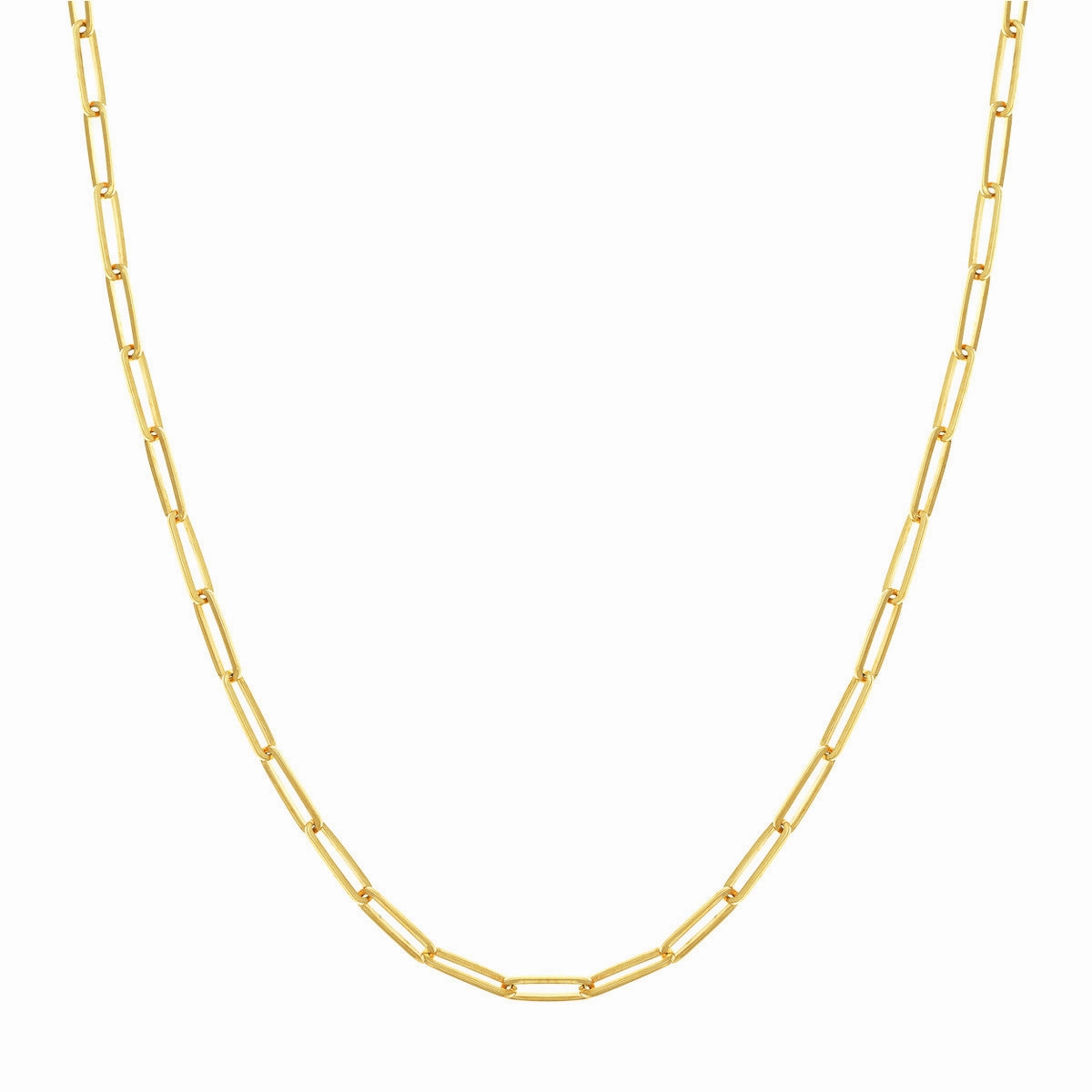 14K Paper Clip Chain 3.95Mm 4680314
