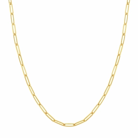 14K Paper Clip Chain 3.95Mm 4680314
