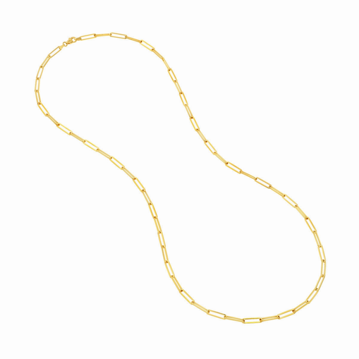 14K Paper Clip Chain 3.95Mm 4680314