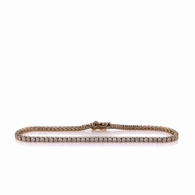 14k Yellow Gold 7" 2.35ct Diamond Tennis Bracelet