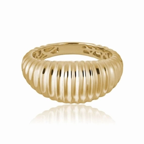 14kt Tapered Dome Ring