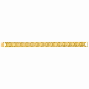 14y Gold Men's 12mm Designer Bracelet 8"