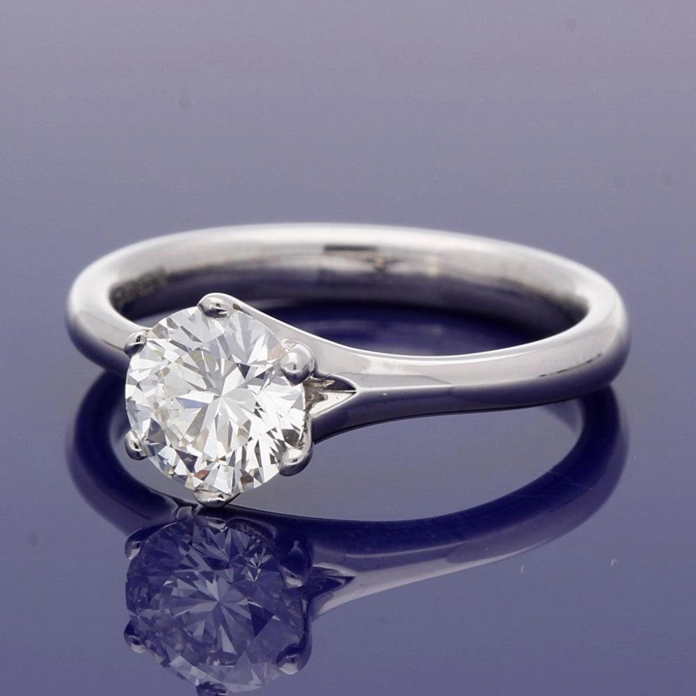 18ct White Gold 1.02ct Diamond Solitaire Engagement Ring