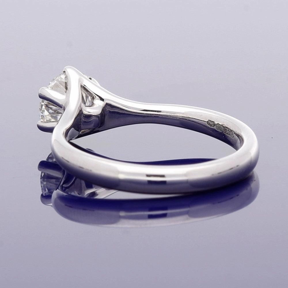 18ct White Gold 1.02ct Diamond Solitaire Engagement Ring