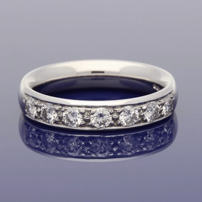18ct White Gold Diamond 4mm Eternity Ring