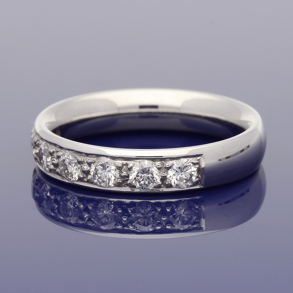 18ct White Gold Diamond 4mm Eternity Ring