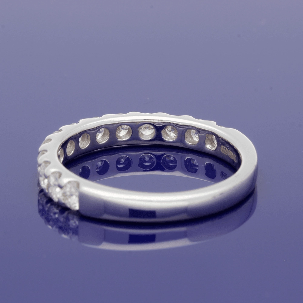 18ct White Gold Diamond Half Eternity Ring