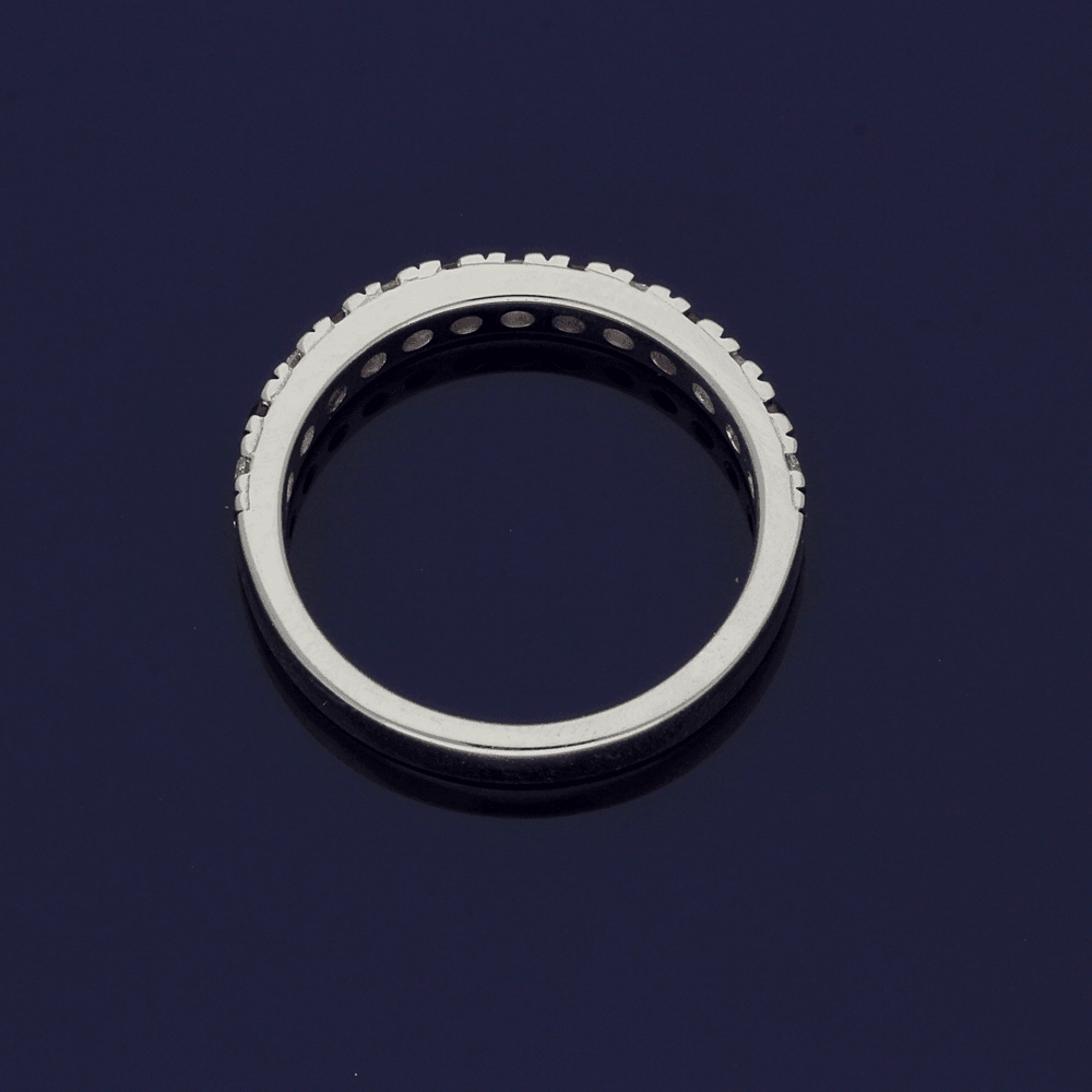 18ct White Gold Ruby & Diamond Eternity Ring