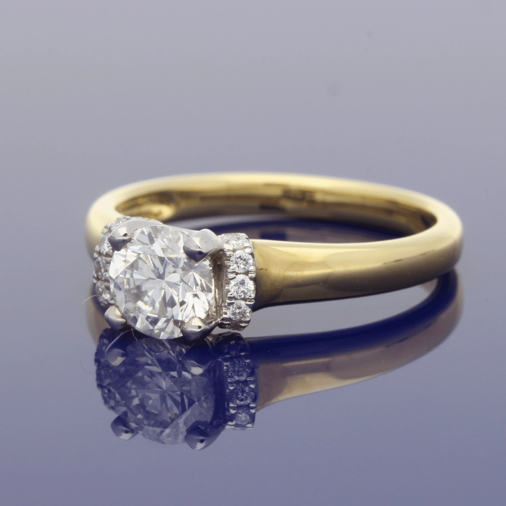 18ct Yellow Gold 0.81ct Certificated Diamond Engagement Ring