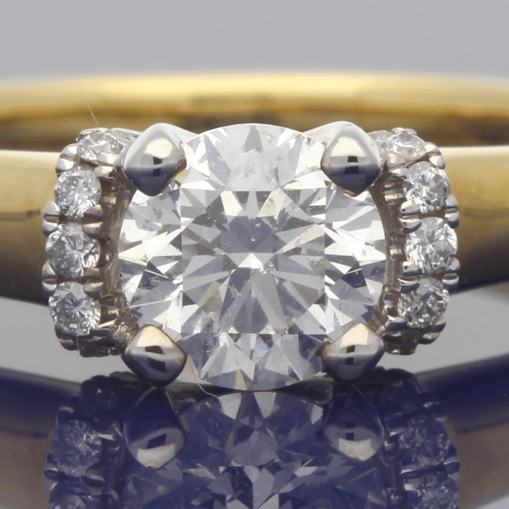 18ct Yellow Gold 0.81ct Certificated Diamond Engagement Ring