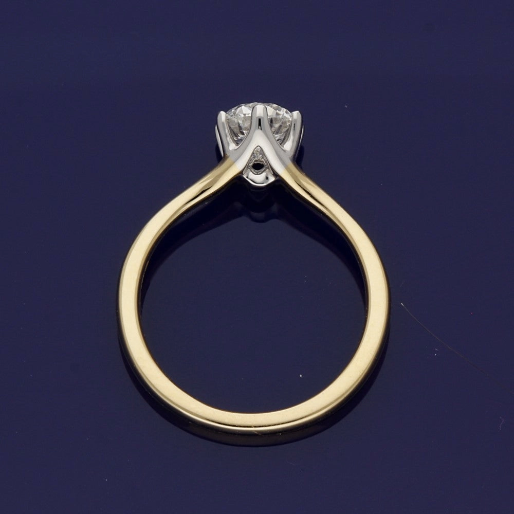 18ct Yellow Gold Certificated 1.01ct Diamond Solitaire Ring