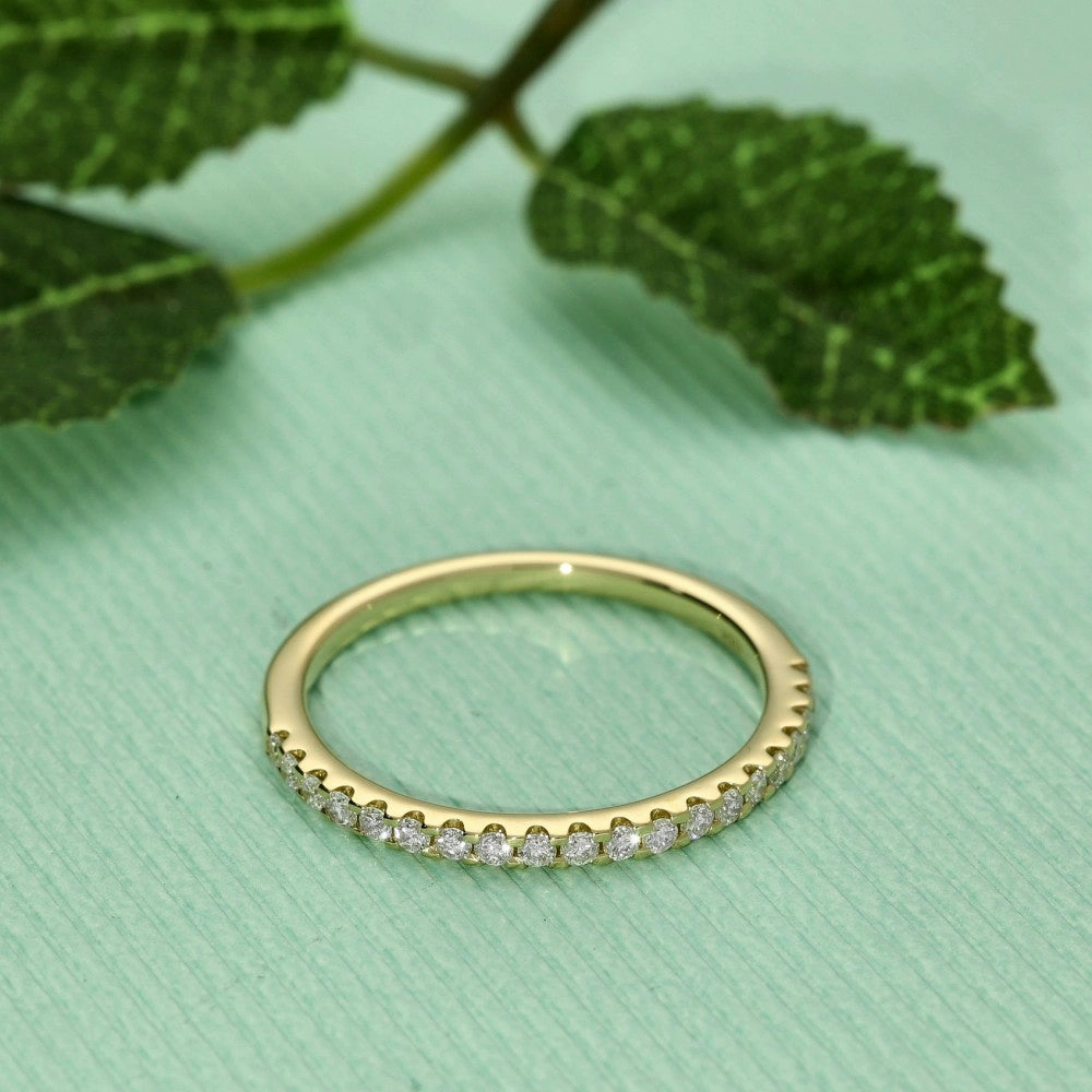 18ct Yellow Gold Diamond Half Eternity Ring