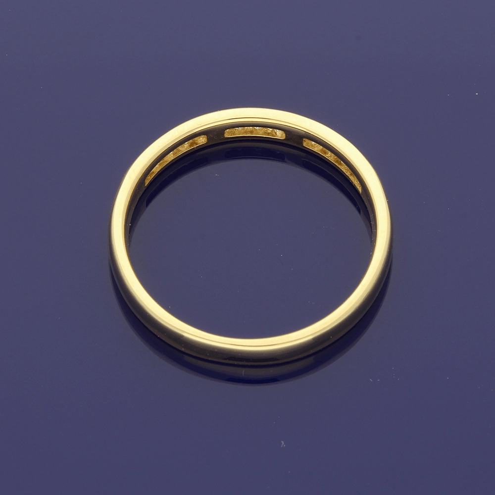 18ct Yellow Gold Princess Cut Diamond Half Eternity Ring