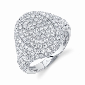 2.28CT DIAMOND PAVE SIGNET RING SC22009483