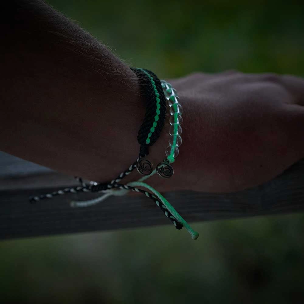 4Ocean Deep Sea Beaded Bracelet - Black   Glow