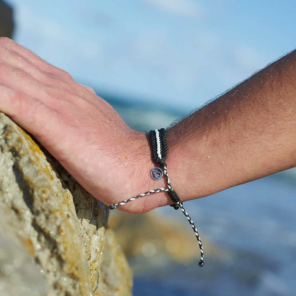 4Ocean Deep Sea Beaded Bracelet - Black   Glow