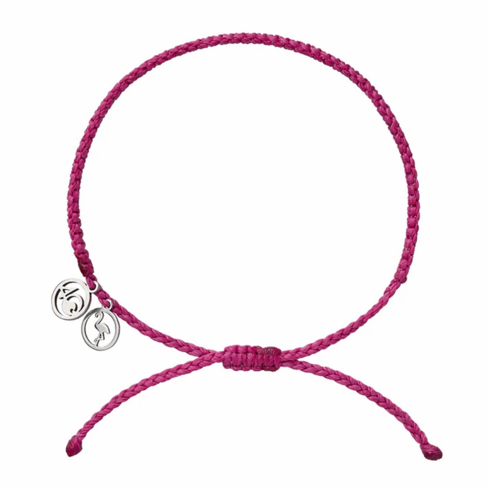 4Ocean Flamingo Braided Bracelet
