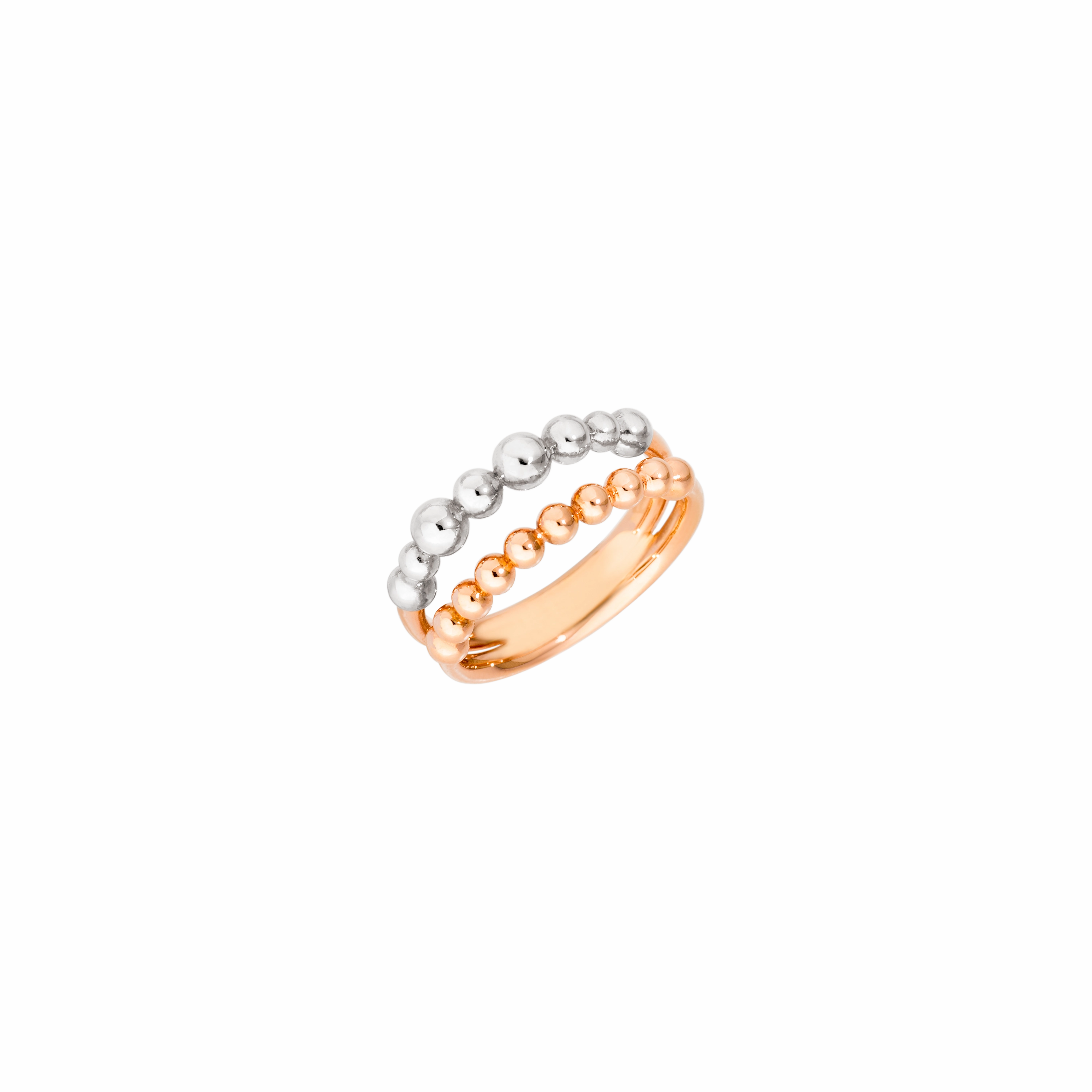 9K bollicine double band ring