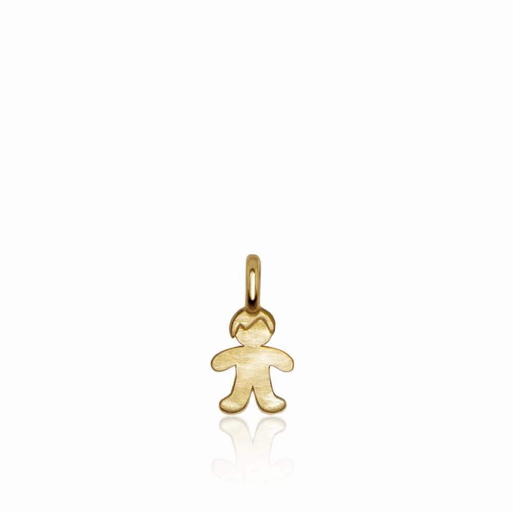 Alex Woo 14K Yellow Gold Mini Addition Boy