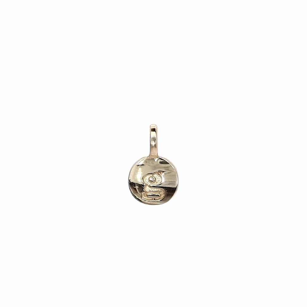 Alex Woo 14k Yellow Gold Mini Addition Letter G Pendant