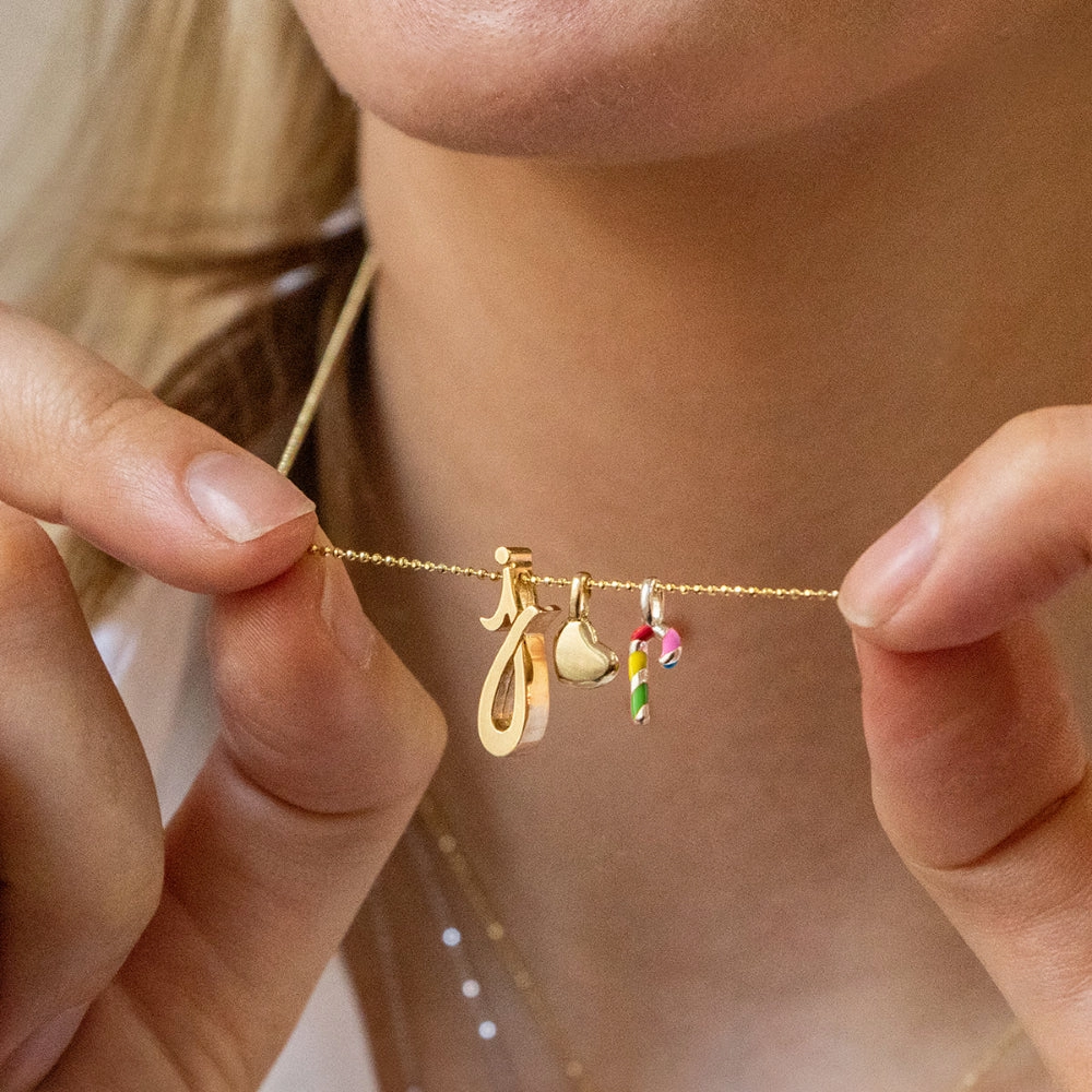 Alex Woo Rainbow Enamel Mini Additions Candy Cane Charm