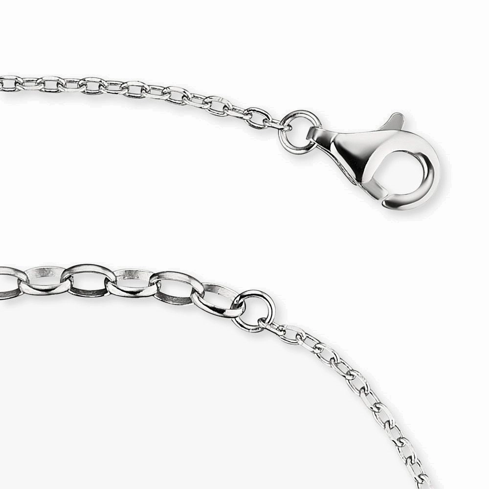 Angel Whisperer Silver Heart Ankle Chain ERF-LILHEART