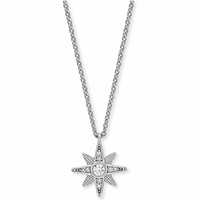 Angel Whisperer Star Silver Necklace ERN-NEWSTAR-ZI