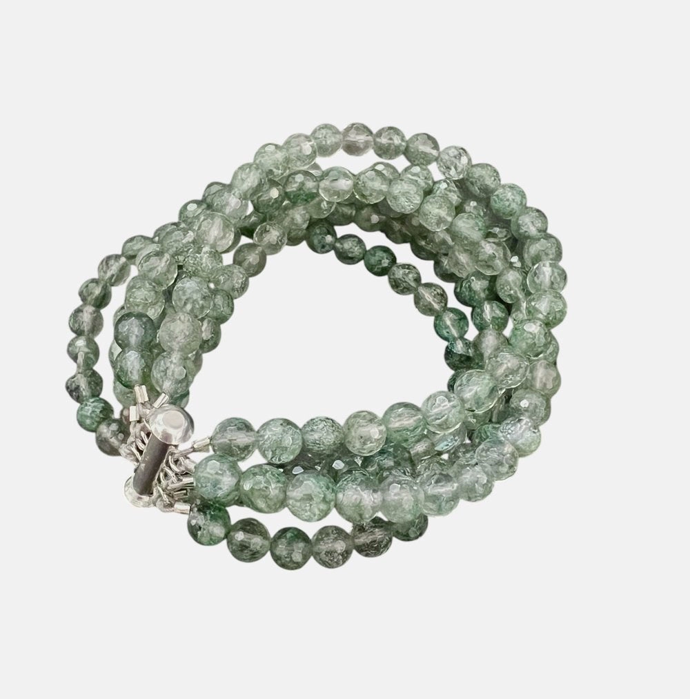 ANN LIGHTFOOT - FIVE STRAND GREEN QUARTZ BRACELET