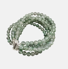 ANN LIGHTFOOT - FIVE STRAND GREEN QUARTZ BRACELET