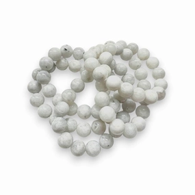 ANN LIGHTFOOT - GREY AGATE STRETCH BRACELET