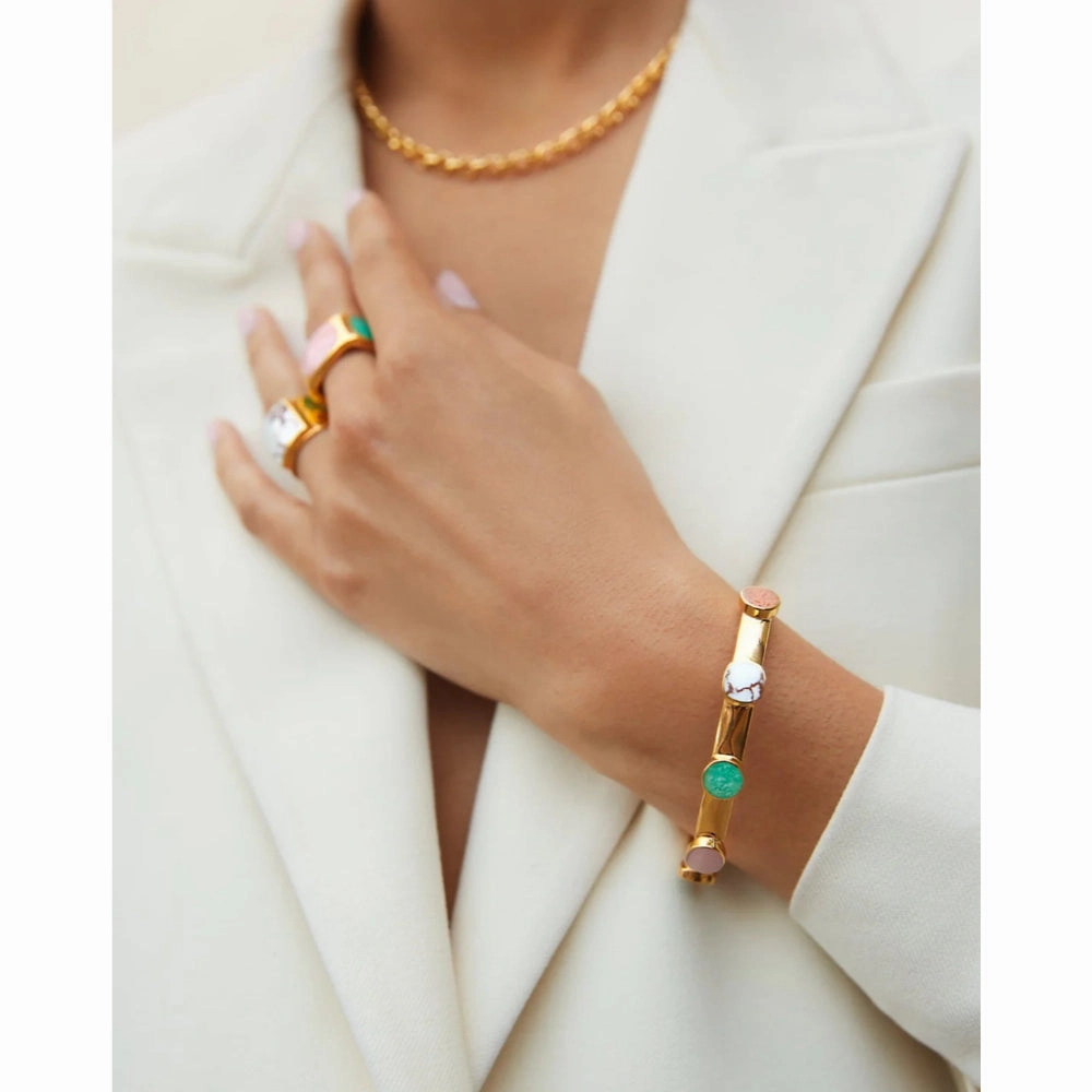 Anna Beck Raised Multi-Stone Cuff