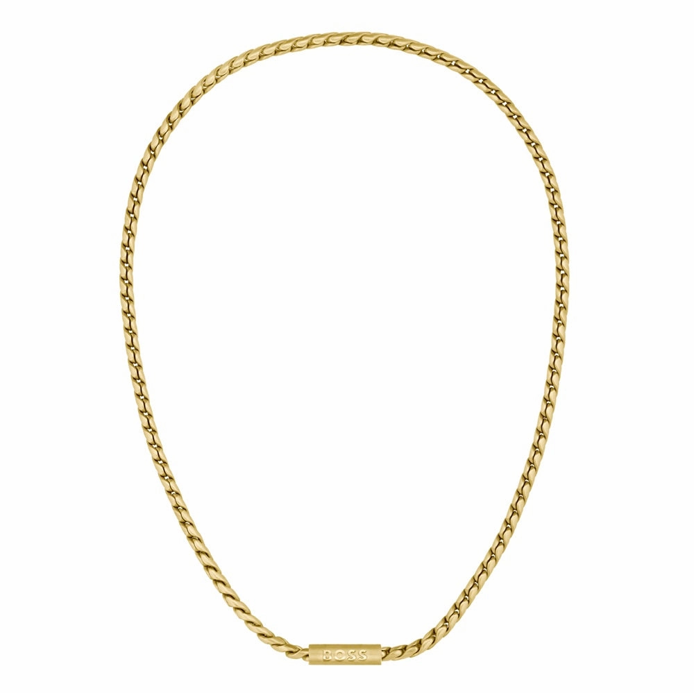 Boss Jewellery Doran Yellow Gold Plated Mens Chain 1580694
