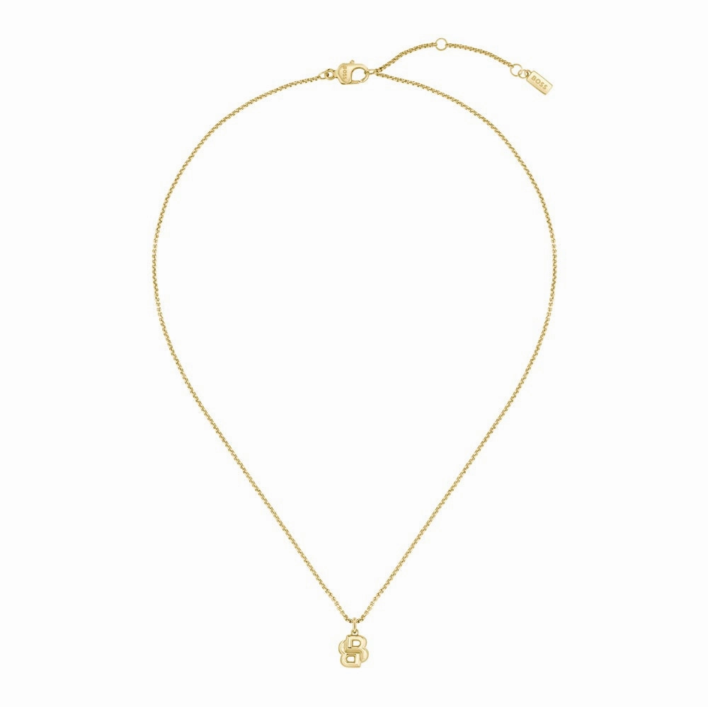 Boss Jewellery Double B Petit Gold Plated Ladies Necklace 1580747