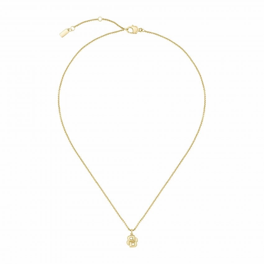 Boss Jewellery Double B Petit Gold Plated Ladies Necklace 1580747