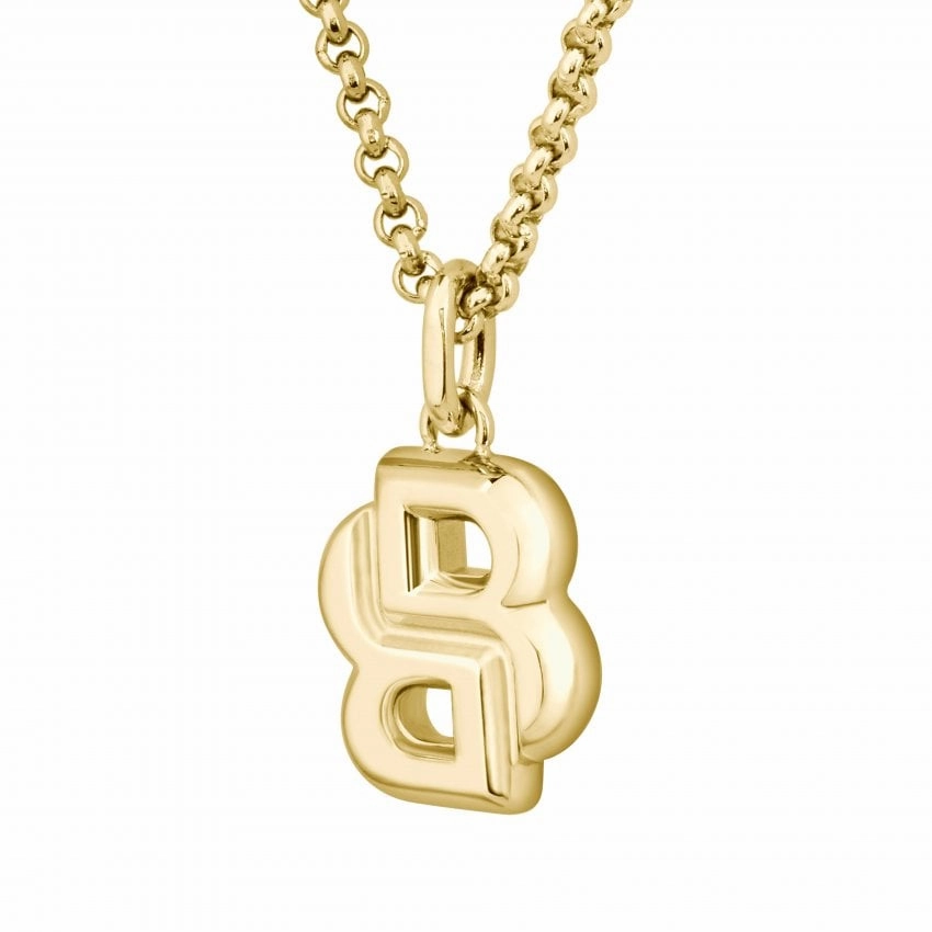 Boss Jewellery Double B Petit Gold Plated Ladies Necklace 1580747